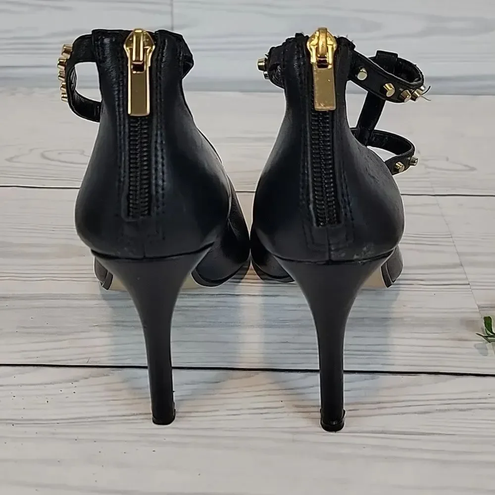 Banana Republic Adelia Studded Pump Heels In Black Womens Size 8.5